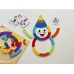 Дерев'яні будівельні блоки Rainbow Puzzle Розвиваюча веселка пазл з картками