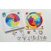 Дерев'яні будівельні блоки Rainbow Puzzle Розвиваюча веселка пазл з картками