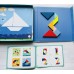 Дерев’яний магнітний танграм Tooky Toy – розвиваюча гра