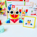Дерев'яна гра Tooky Toy Вертикальний пазл - пірамідка