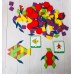 Дерев'яна геометрична мозаїка пазл з картками, 155 деталей PATTERN BLOCKS