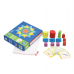  Дерев'яна геометрична мозаїка пазл з картками, 130 деталей PATTERN BLOCKS