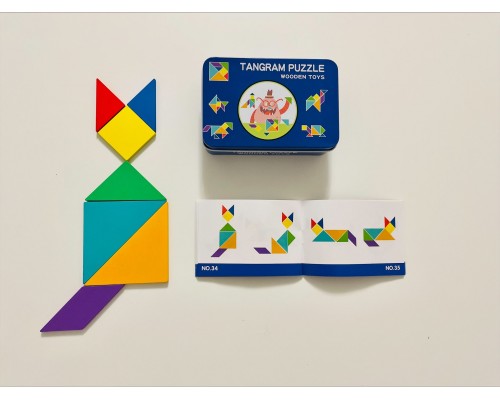 Дерев'яна ігра Puzzle Wooden Toys TANGRAM