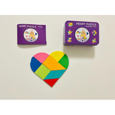 Дерев'яна ігра Puzzle Wooden Toys HEART