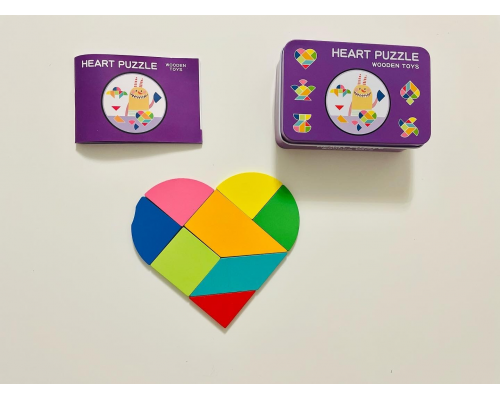 Дерев'яна ігра Puzzle Wooden Toys HEART