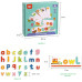 Дерев'яна головоломка для малюків Alphabet Puzzle Tooky Toy гра з буквами Spelling game англійський алфавіт 