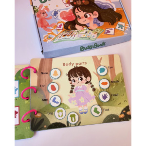 Розвиваюча книга Монтессорі на липучці Busy Book за методикою Монтессорі