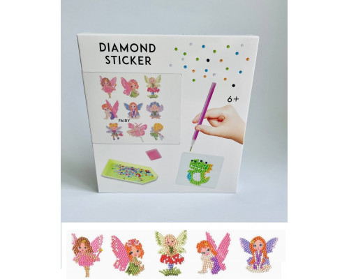 Набір для дитячої творчості Діамантова мозаїка DIY Зроби сам Diamond Sticker Феї