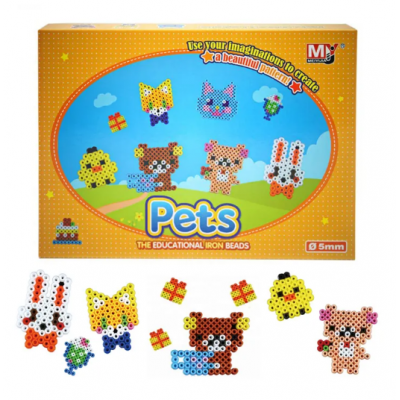 Набір для творчості Yirun ТЕРМОМОЗАЇКА іron beads 1000 деталей Домашні улюбленці