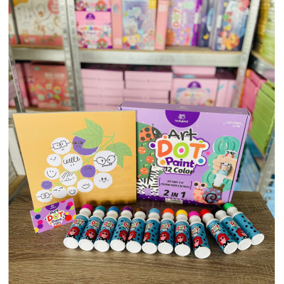 Набір для малювання Tookyland крапковий живопис для малюків 12 кольорів