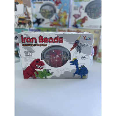 Набір для творчості Yirun термомозаїка 3d іron beads 3000 деталей Динозаври