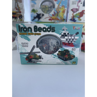 Набір для творчості Yirun термомозаїка 3d іron beads 3000 деталей Військова техніка