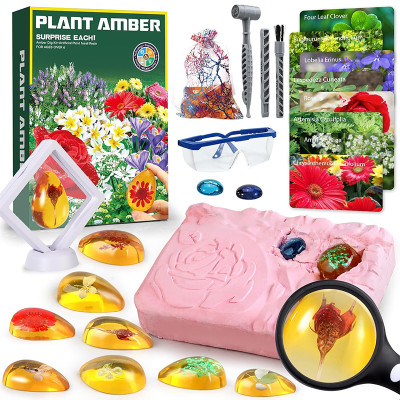 Набір для розкопок PLANT AMBER рослини 8 шт