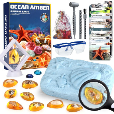 Набір для розкопок OCEAN AMBER морські істоти 8 шт